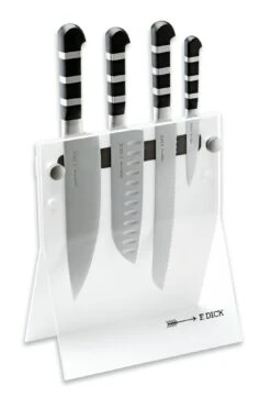 F. DICK Acryl-Messerblock 4 Knives Weiss 1905 4-teilig